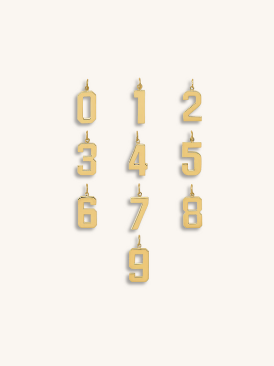 Number Pendant Necklace