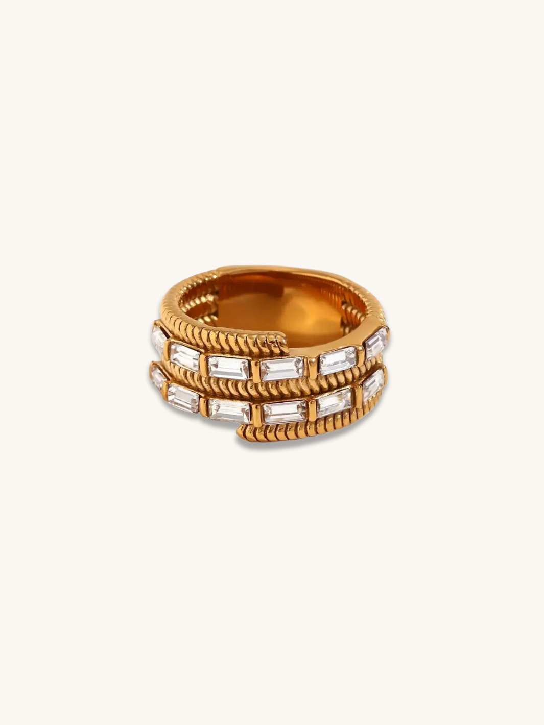 Regal Baguette Ring