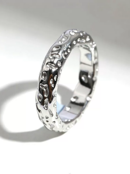 Silver Terrain Ring