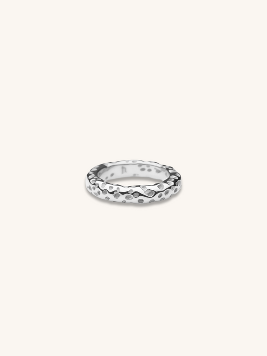 Silver Terrain Ring