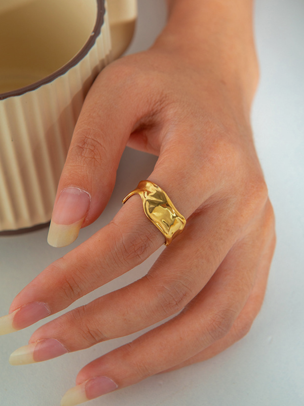 Sculpted Flow Ring