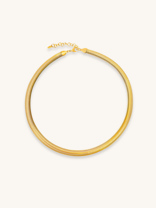 Collar de serpiente dorada
