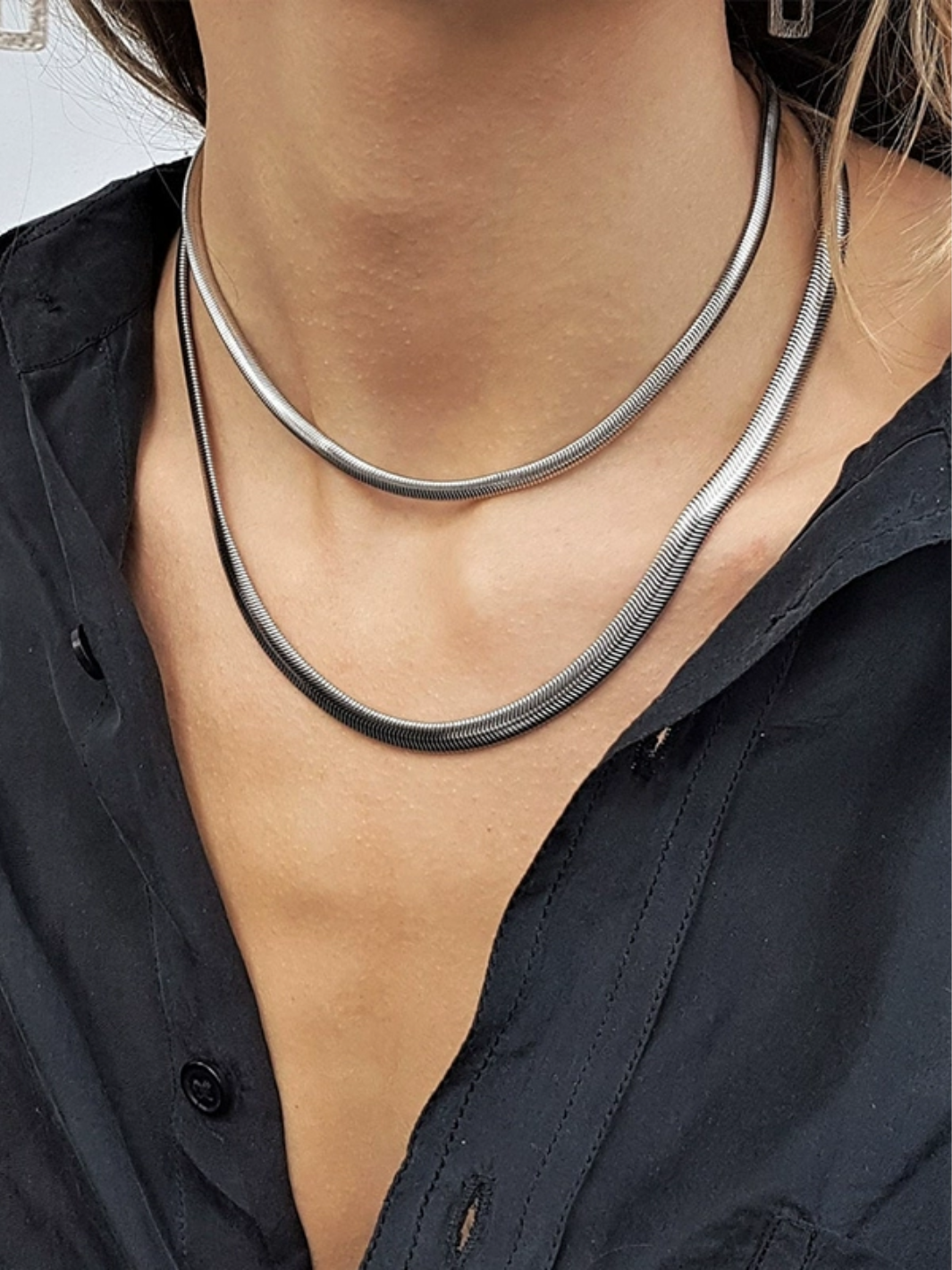 Silver Serpent Necklace
