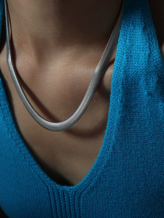 Silver Serpent Necklace