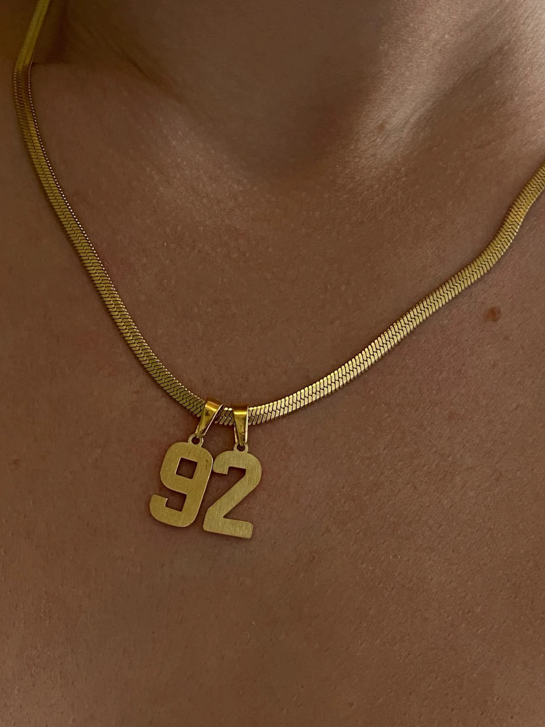 Number Pendant Necklace