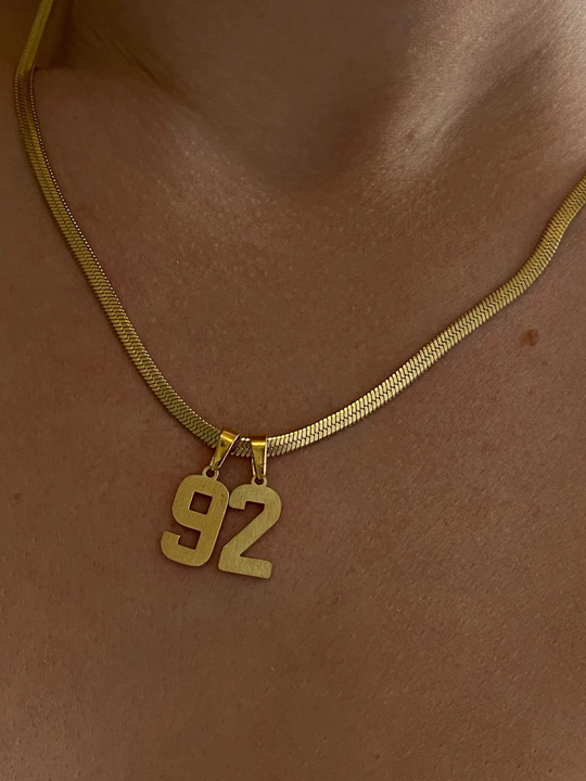 Number Pendant Necklace