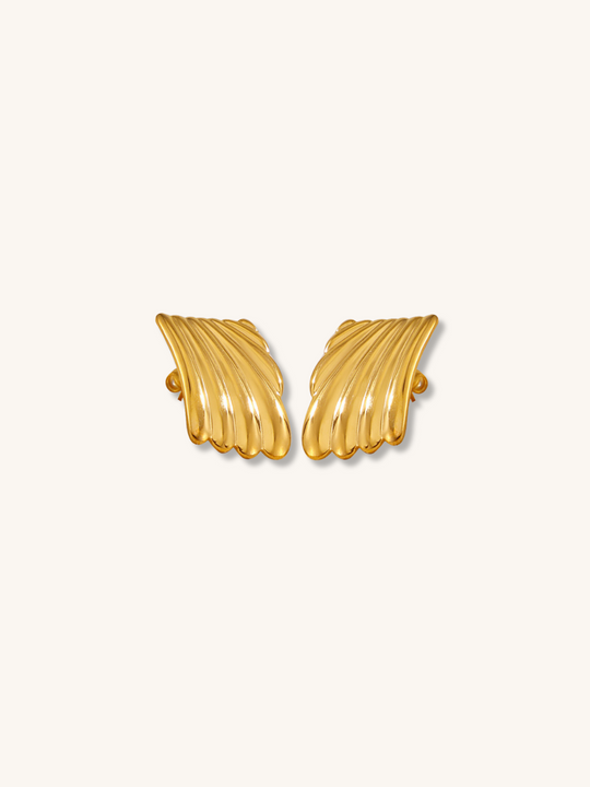Winged Elegance Hoops
