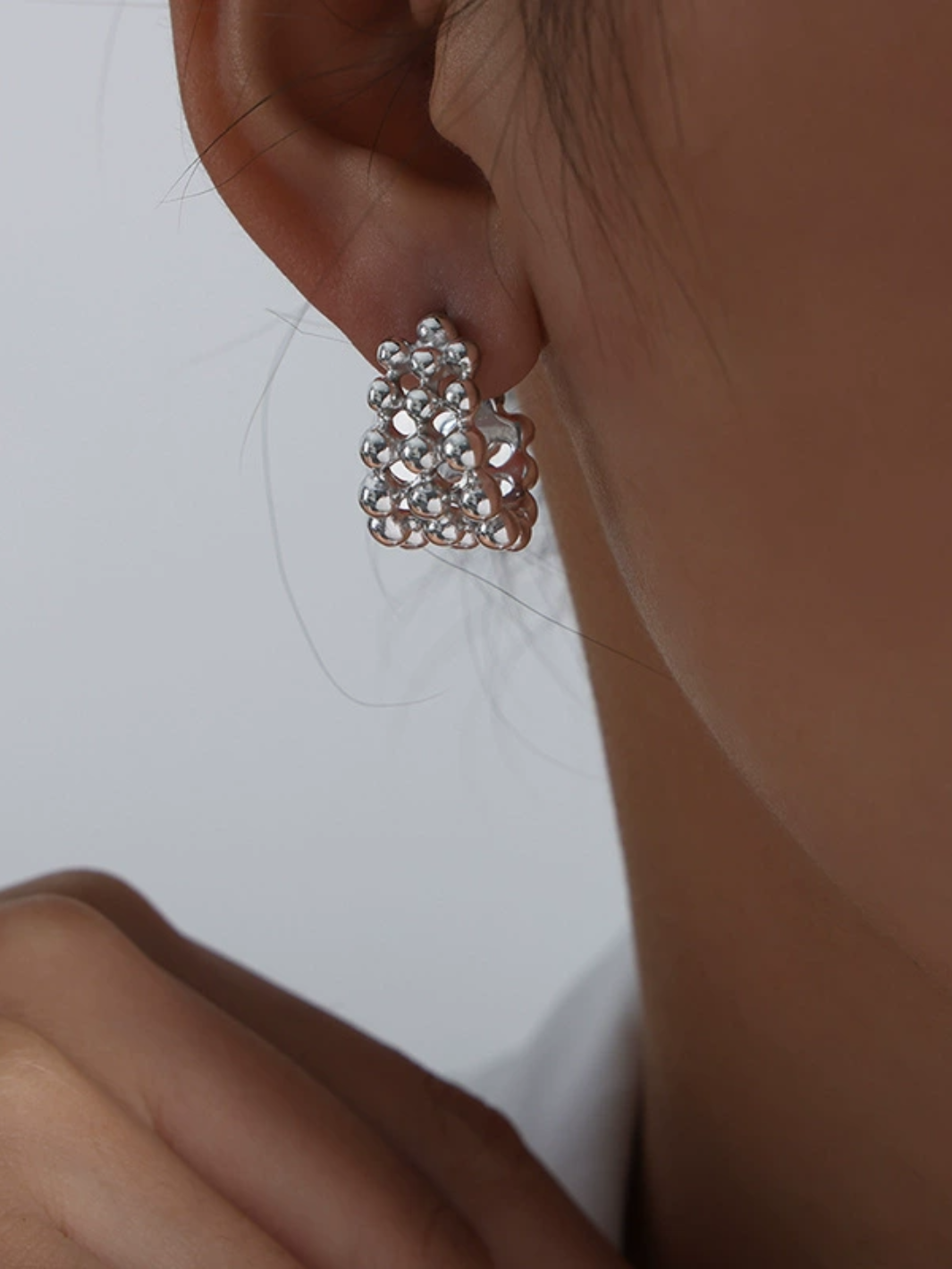 Aros de burbuja dorados 