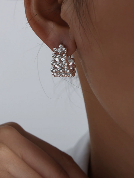 Aros de burbuja dorados 